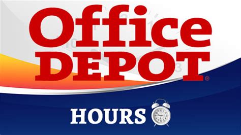 Tuesday Closed. . Office depot opening hours